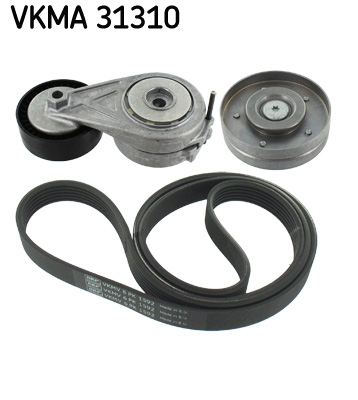 V formos rumbuotas diržas, komplektas - VKMA 31310 SKF
